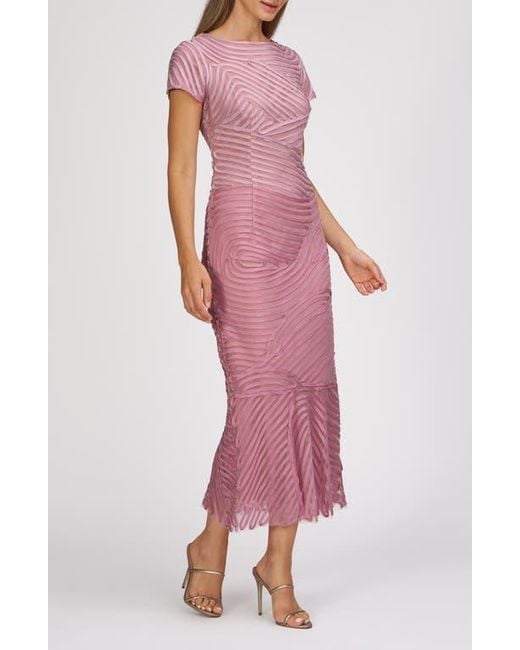 JS Collections Pink Julianna Soutache Cocktail Dress