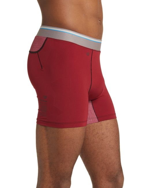 Mack Weldon Airknitx Performance Boxer Briefs in Red for Men