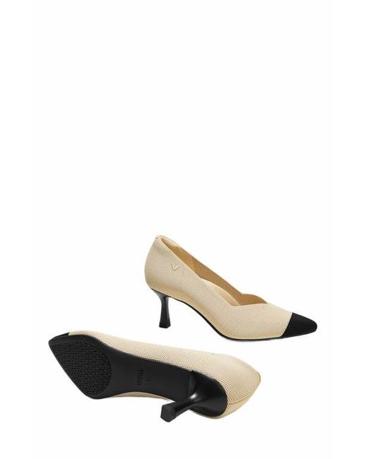 VIVAIA Metallic Pointed-Toe Mid Heels