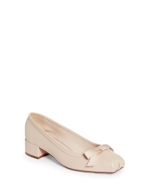 Christian Louboutin Natural Mamaflirt Square Toe Pump