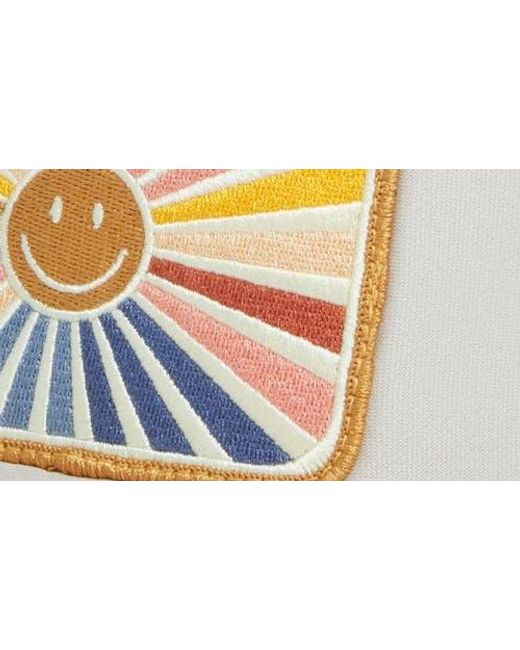Friday Feelin Metallic Sunray Smile Patch Trucker Hat