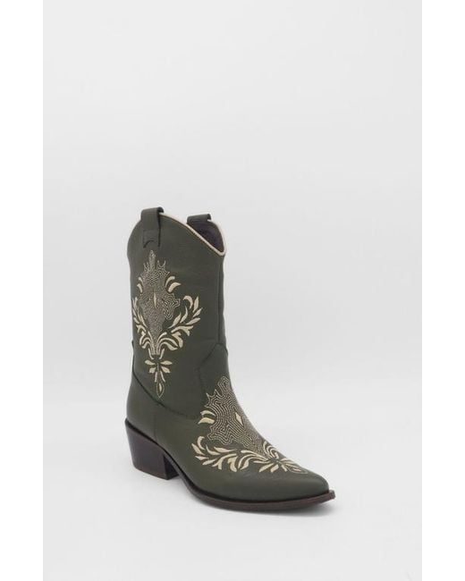 Stivali New York Women's Green Knox Cowboy Boots