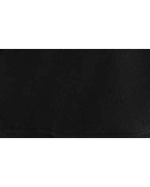 Rhone Black Signature Cotton Blend Rib Half Zip Hoodie