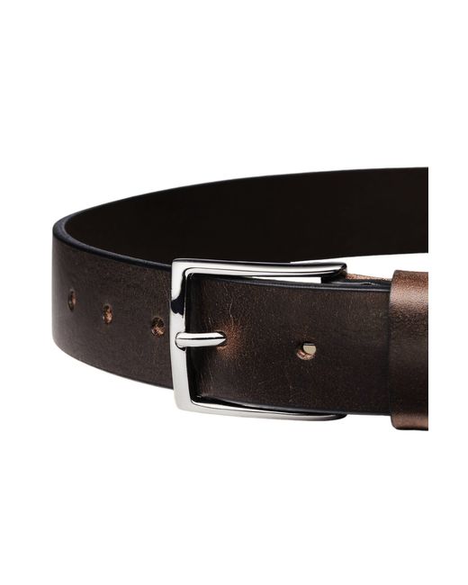 Charles Tyrwhitt Black Leather Chino Belt for men