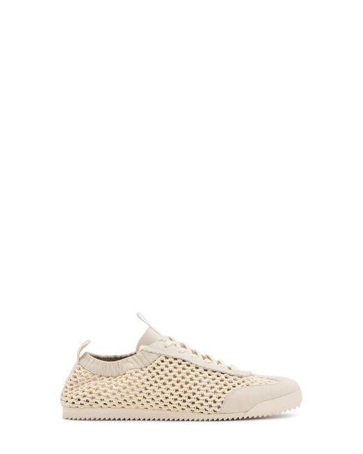 AllSaints White Kenny Woven Runner Sneaker