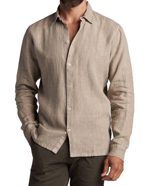 Rowan Natural Lyons Linen Button-up Shirt for men