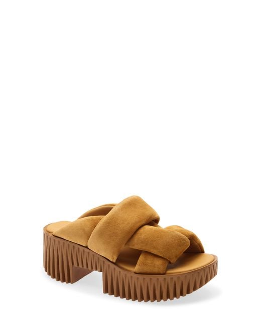 4Ccccees Brown Plia Semo Platform Sandal