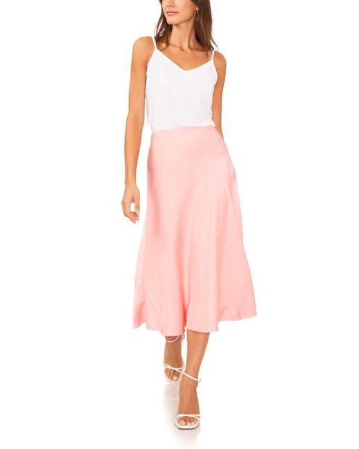1.STATE Bias Cut A Line Skirt in Pink Lyst