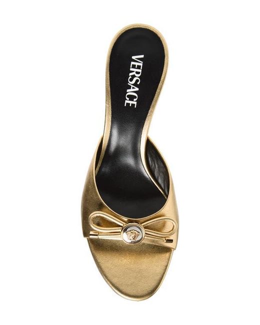 Versace Multicolor Opera Bow Slide Sandal
