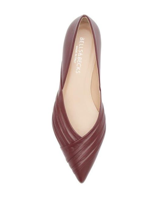 Bells & Becks Purple Laura Pointed Toe Flat