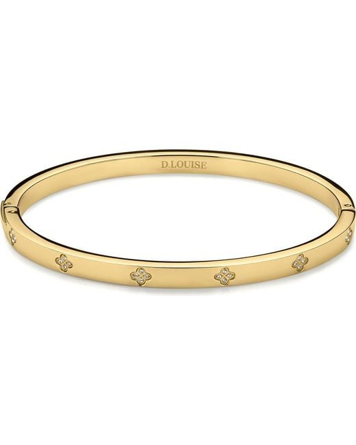D.Louise Metallic Clover Slim Bangle