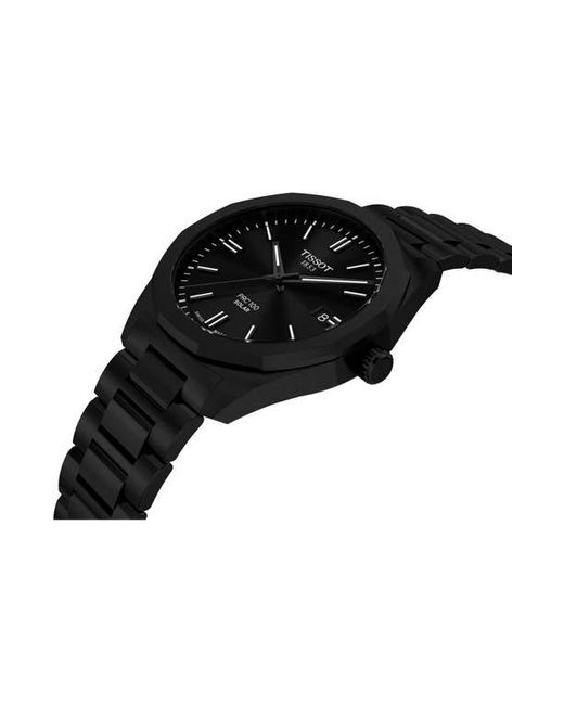 Tissot Black Prc 100 Solar Quartz Bracelet Watch, 39Mm for men