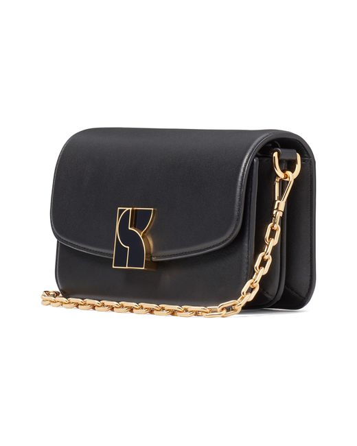 Kate Spade Black Small Dakota Smooth Leather Crossbody Bag