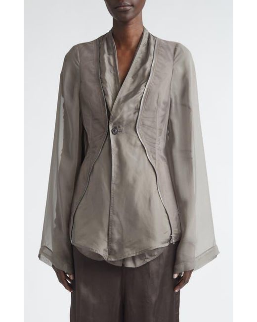 Rick Owens Brown Temple Stag Jacket