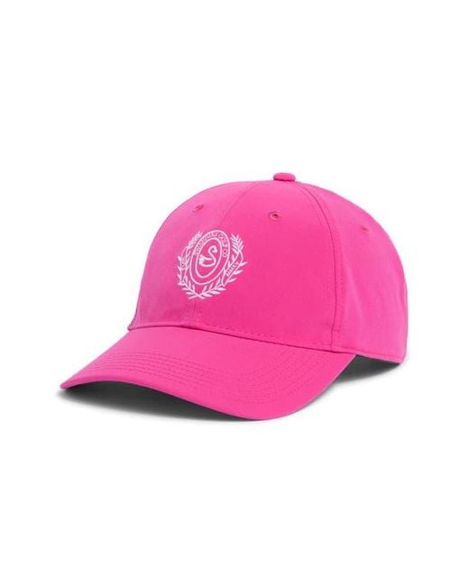 Swannies Pink Emblem Snapback Baseball Cap