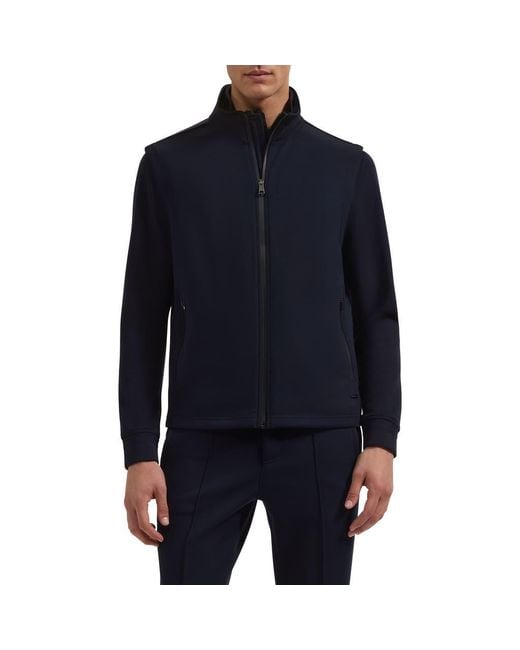 Bugatchi Blue Soft Touch Tech Vest for men