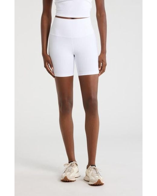 Mpg White Ribbed Shorts