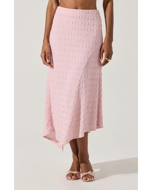 Astr Pink Smock Asymmetric Skirt