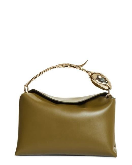 Erdem Green Medium Bloom Bag