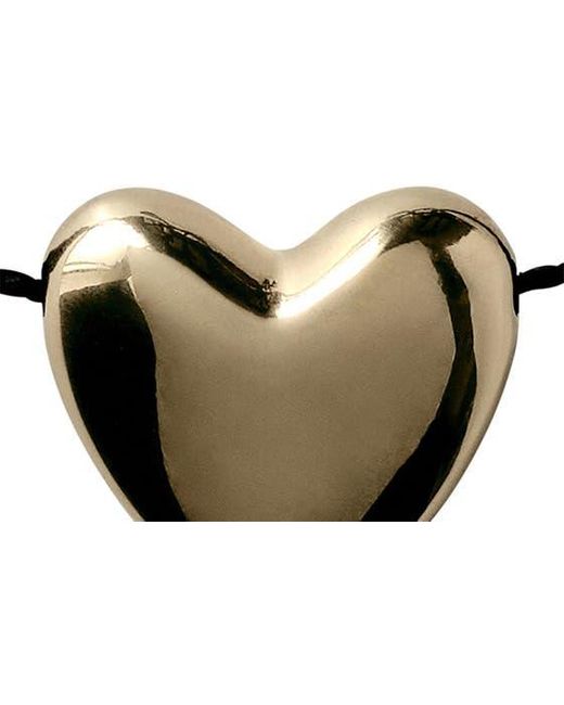 Annika Inez Metallic Heart Pendant Necklace