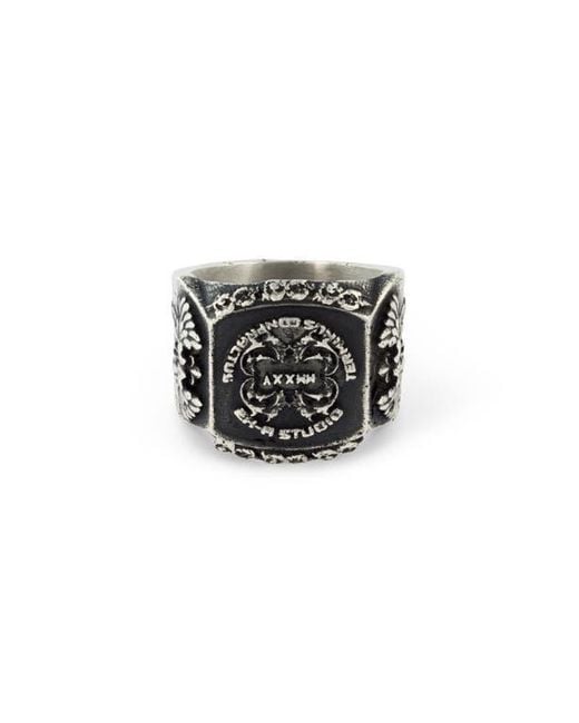 EX-A STUDIO Black Class Ring