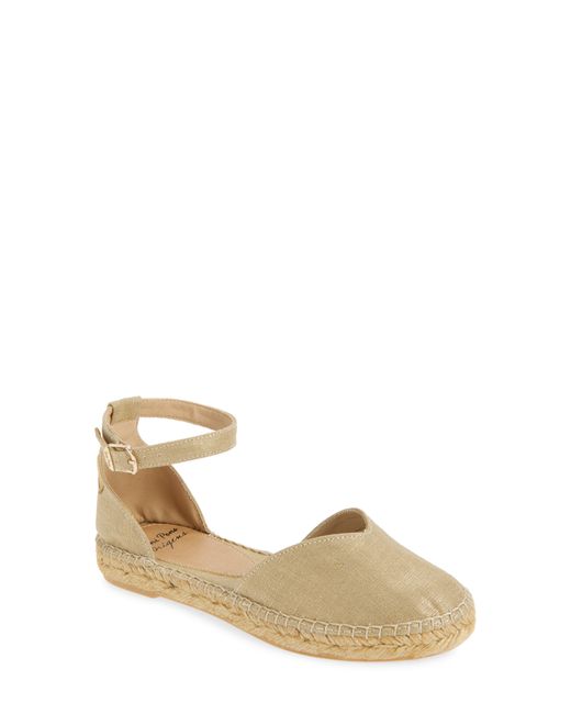 Toni Pons Metallic Flora Espadrille Flat
