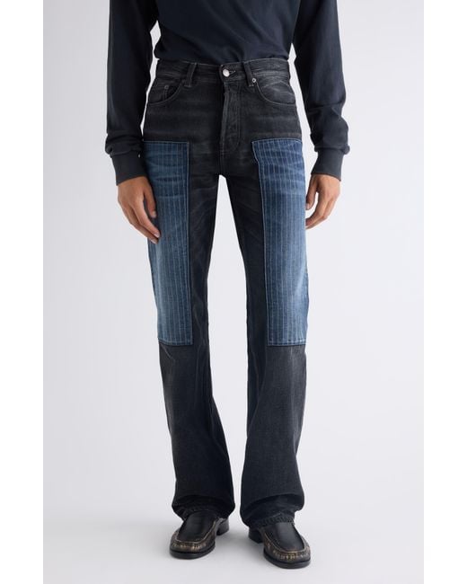 Acne Blue 2010 M Patchwork Straight Leg Jeans for men