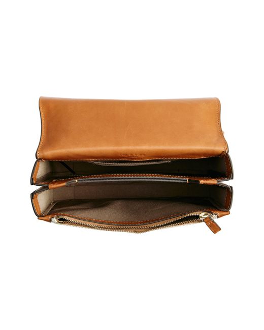 Rag & Bone Brown Max Leather & Canvas Crossbody Bag