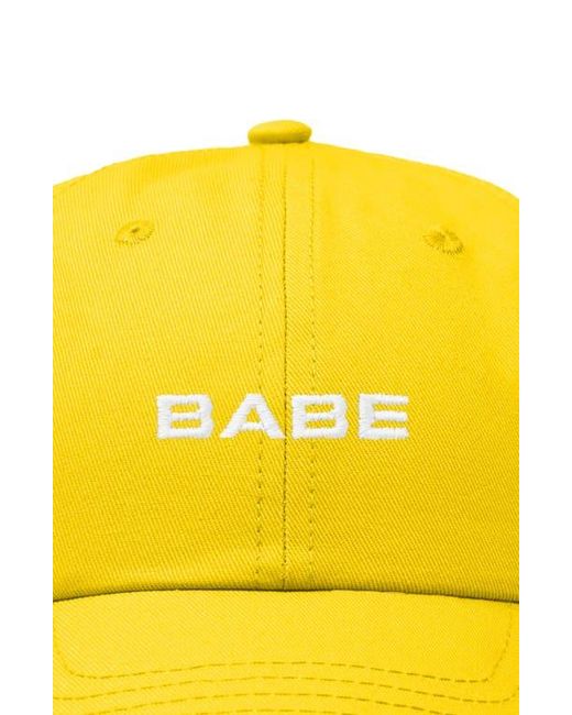 Alix Yellow Babe Embroidered Cap