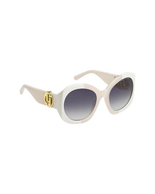 Marc Jacobs Blue 56Mm Gradient Rectangular Sunglasses