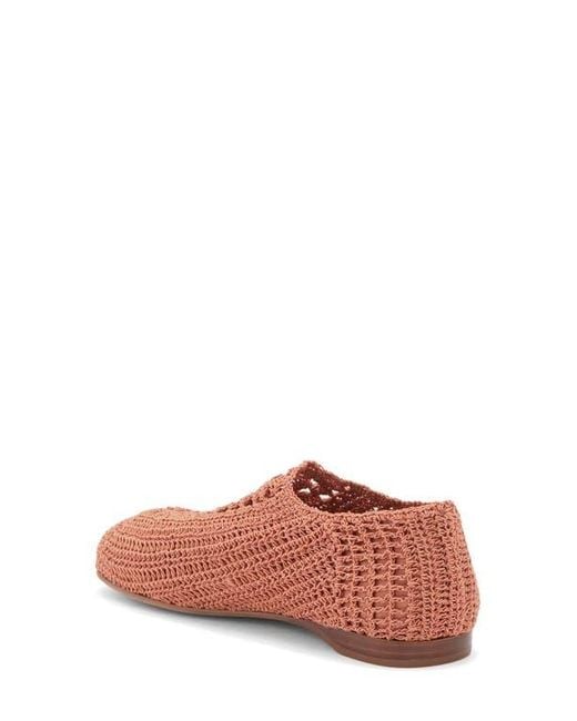 Jeffrey Campbell Pink Nantucket Crochet Flat
