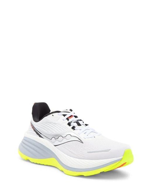 Saucony White Hurricane 24 Running Shoe for men
