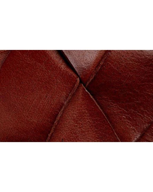 Treasure & Bond Red Kaylee Braided Leather Belt