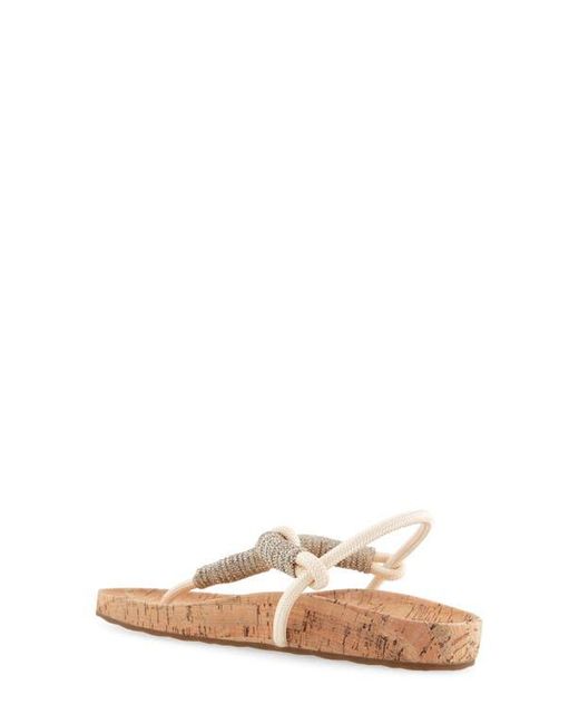 Aerosoles Natural Leve Flatform T-Strap Sandal