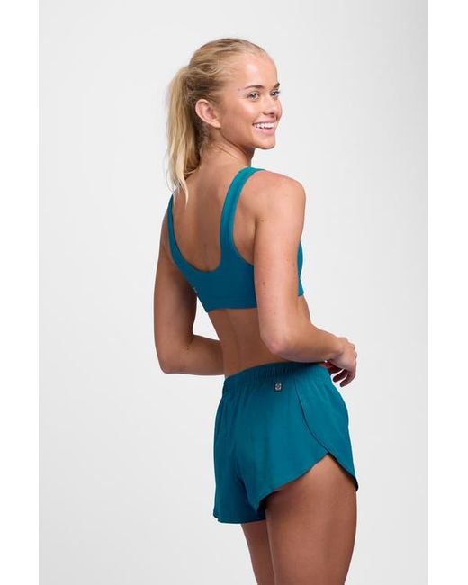 JOLYN Blue Lizzie Split Short