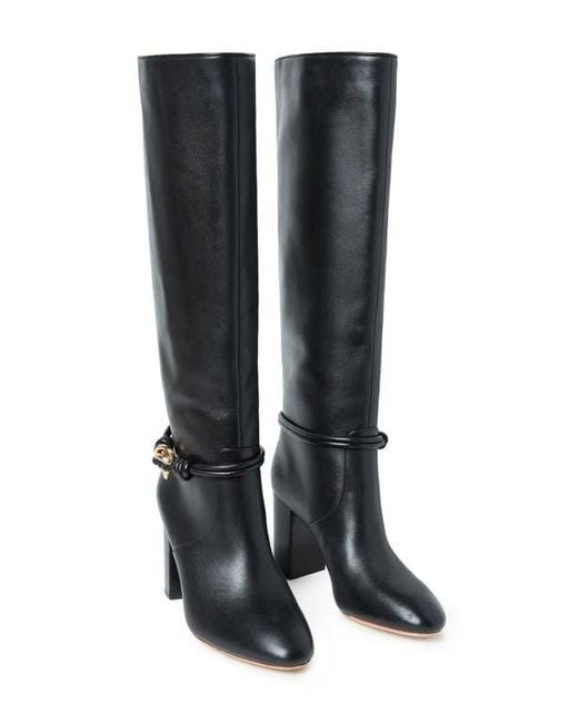 Loeffler Randall Black Goldy Tall Boot