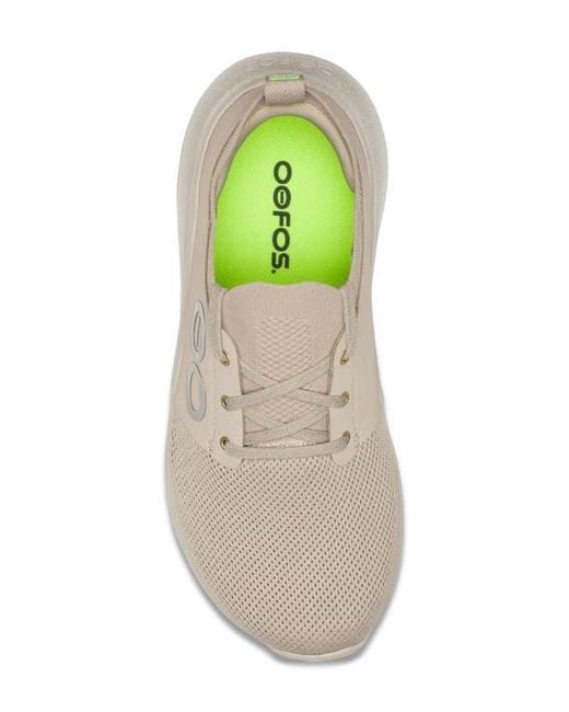OOFOS Natural Oomy Stride Sneaker