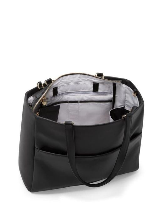 Tumi Black Large Vail Leather Tote