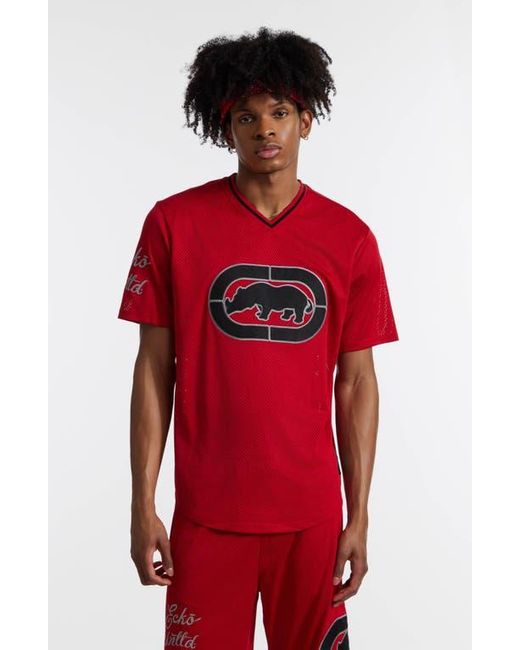 Ecko' Unltd Red Touch Base Birdseye Mesh Tee for men