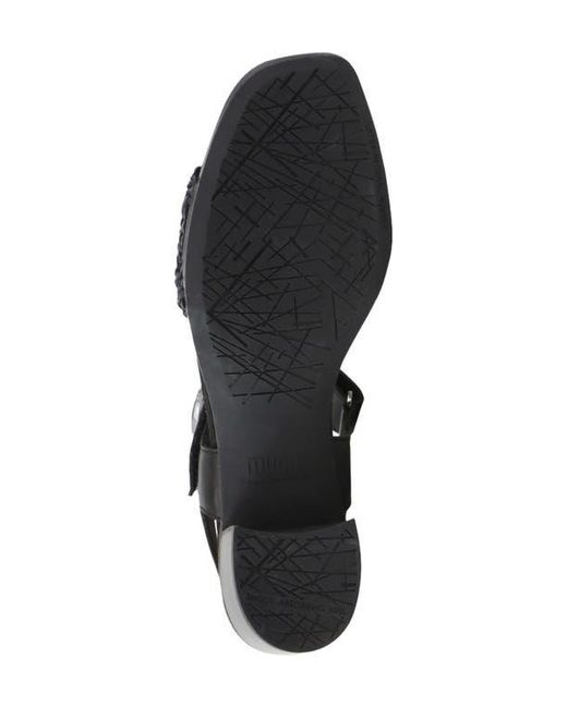 Munro Black Leeland Ankle Strap Sandal