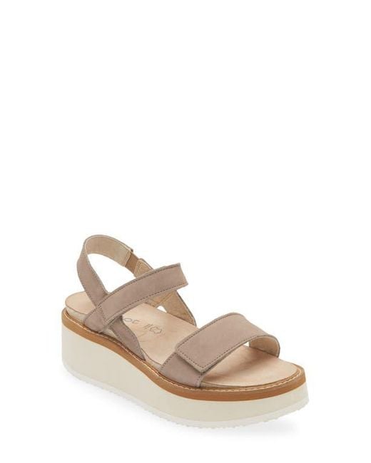 Naot Natural Meringue Wedge Sandal