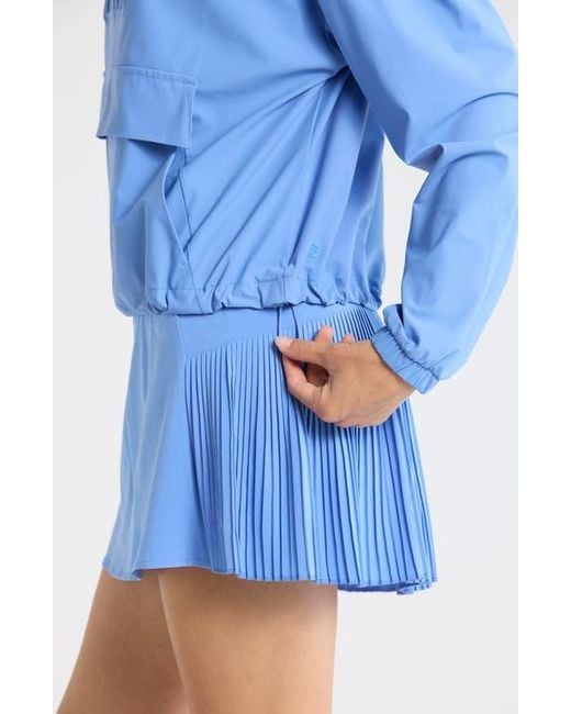 Zella Blue Transit Pullover Jacket