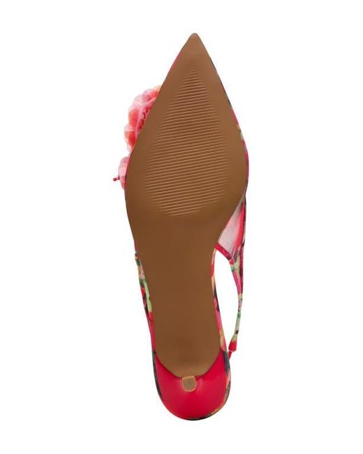 Betsey Johnson Pink Audree Pointed Toe Slingback Pump
