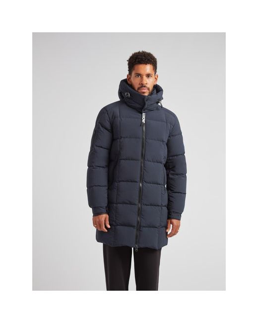 Jacket Blue Ez Hooded Boxed Puffer Coat for men