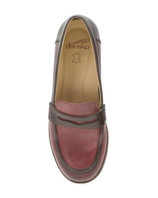 Dansko Brown Danica Waterproof Penny Loafer Pump