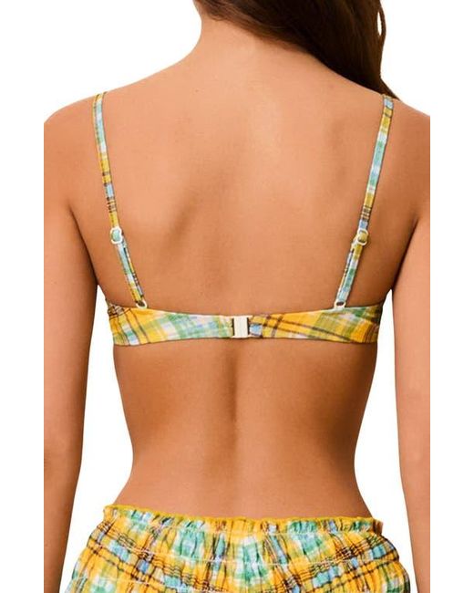 Solid & Striped Multicolor The Daphne Gingham Bikini Top
