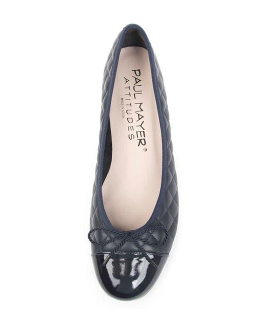 Paul Mayer Blue Titou Cap Toe Pump