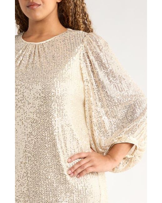 Julia Jordan Multicolor Sequined Sheath Dress