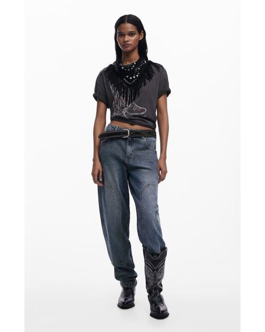 Desigual Blue Utility Jeans