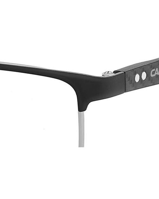 Carrera Metallic 55Mm Rectangular Optical Glasses for men